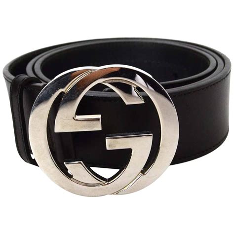 black leather gucci belt with shades of grey stripes|Gucci guccissima belt.